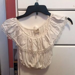 White crop top